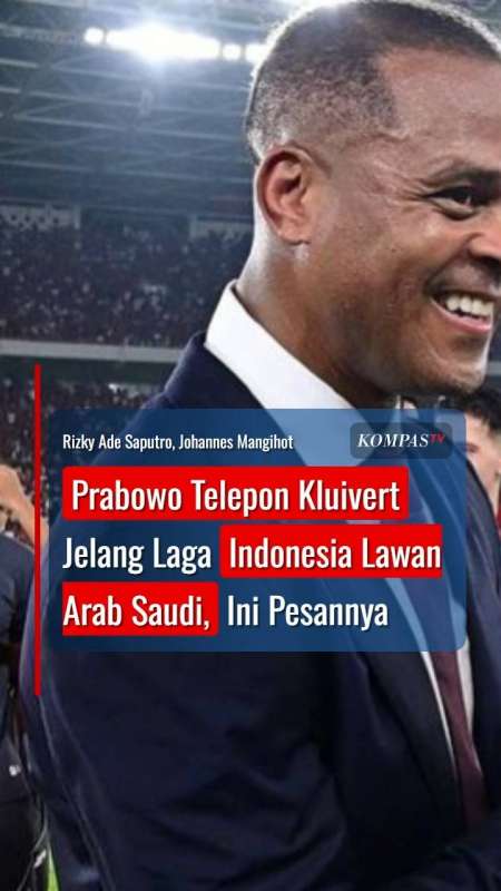 Prabowo Telepon Kluivert Jelang Laga Timnas Indonesia Lawan Arab Saudi, Ini Pesannya