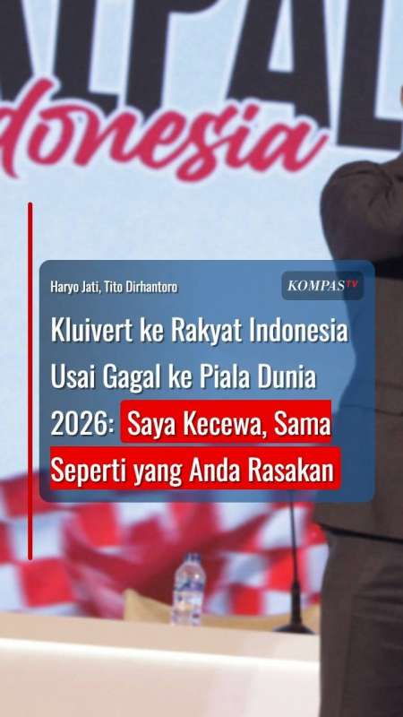 Kluivert ke Rakyat Indonesia Usai Gagal ke Piala Dunia 2026: Saya Kecewa Sama Seperti Anda