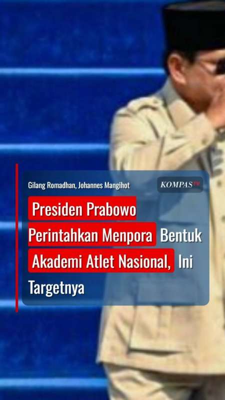 Presiden Prabowo Perintahkan Menpora Bentuk Akademi Atlet Nasional, Ini Targetnya