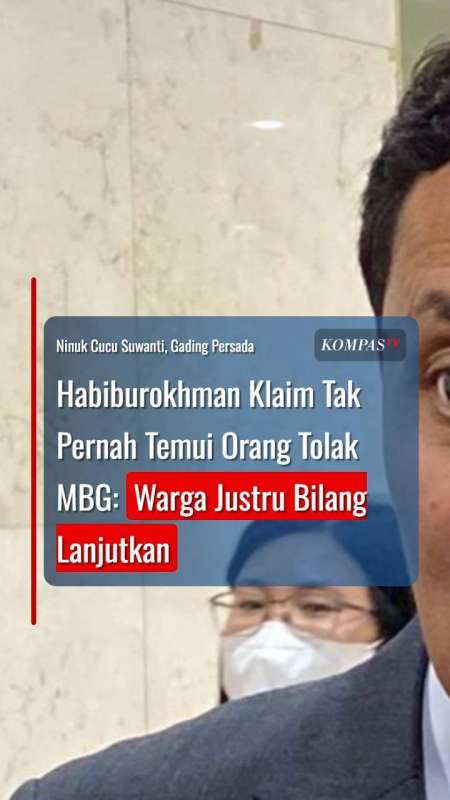 Habiburokhman Klaim Tak Pernah Temui Orang Tolak MBG: Warga Justru Bilang Lanjutkan