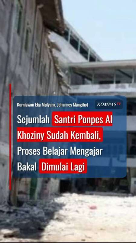 Sejumlah Santri Ponpes Al Khoziny Sudah Kembali, Proses Belajar Mengajar Bakal Dimulai