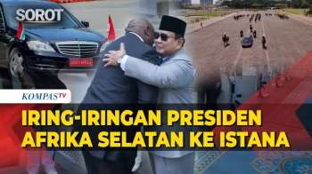 Iring-Iringan Presiden Afrika Selatan Ke Istana: Dikawal Pasukan Berkuda, Disambut Presiden Prabowo!