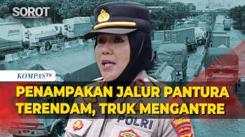 Jalur Pantura Semarang Demak Banjir Hingga Truk Mengantre Dan Lalu Lintas Hampir Lumpuh