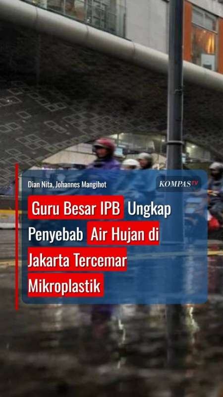 Guru Besar IPB Ungkap Penyebab Air Hujan Di Jakarta Tercemar Mikroplastik