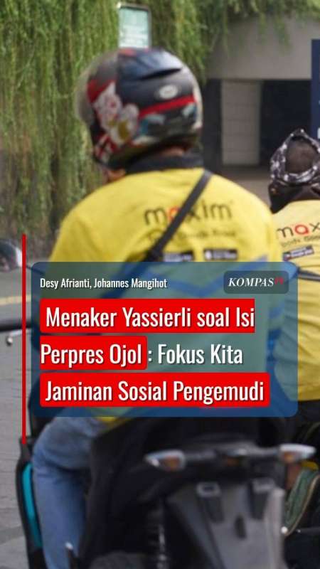 Menaker Yassierli soal Isi Perpres Ojol: Fokus Kita Jaminan Sosial Pengemudi