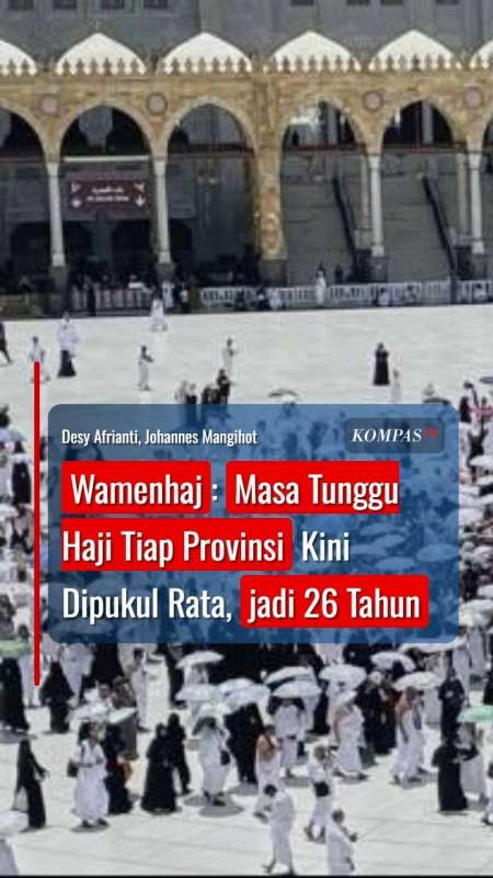 Wamenhaj: Masa Tunggu Haji Tiap Provinsi Kini Dipukul Rata, jadi 26 Tahun