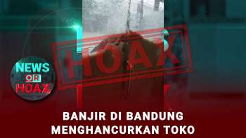 Hoax Banjir Di Bandung Hancurkan Toko
