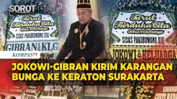 Karangan Bunga Jokowi & Gibran, Wafatnya Raja Keraton Surakarta Pakubuwono XIII