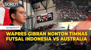 Momen Wapres Nonton Laga Persahabatan Timnas Futsal Indonesia Vs Australia