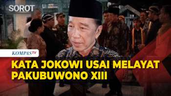 Kata Jokowi usai Melayat Pakubowono XIII di Keraton Solo