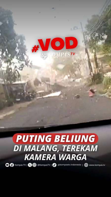 TEREKAM! PUTING BELIUNG DI MALANG BUAT PORAK PORANDA RUMAH WARGA