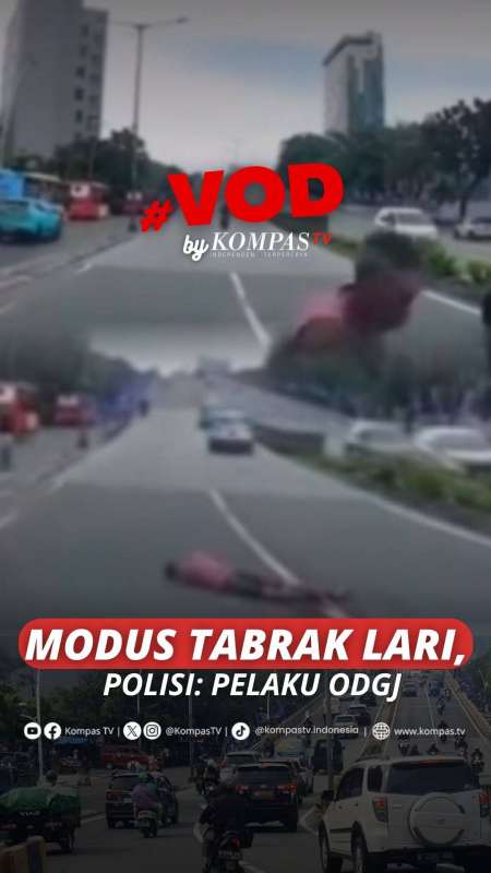 PRIA TABRAKKAN DIRI KE MOBIL, POLIS SEBUT PELAKU ODGJ