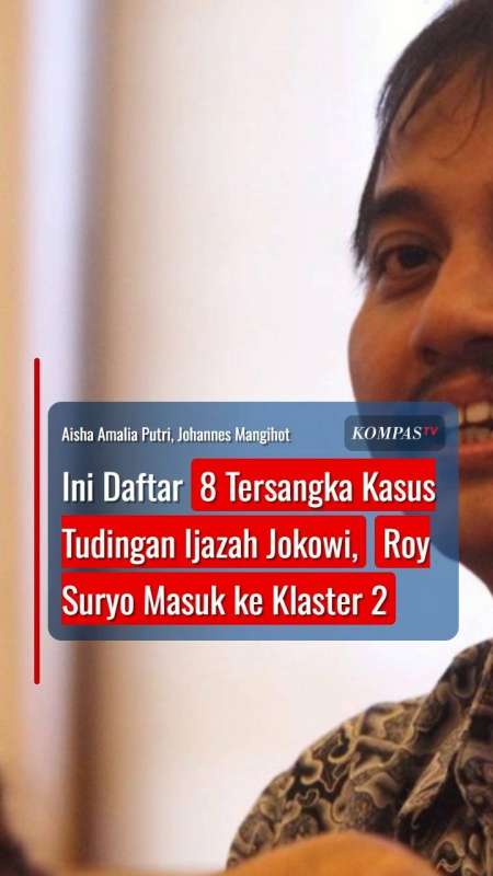 Ini Daftar 8 Tersangka Kasus Tudingan Ijazah Jokowi, Roy Suryo Masuk Ke Klaster 2
