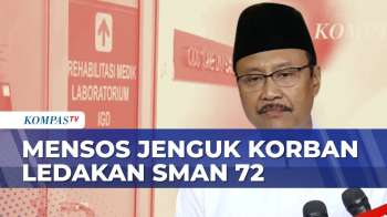 Mensos Saifullah Yusuf Jenguk Korban Ledakan SMAN 72 Di RS Yarsi