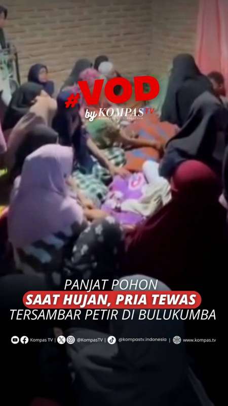 PRIA TEWAS TERSAMBAR PETIR SAAT MEMANJAT POHON DI BULUKUMBA