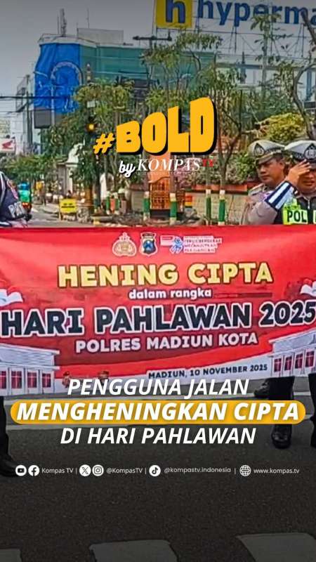 PENGGUNA JALAN MENGHENINGKAN CIPTA DI HARI PAHLAWAN