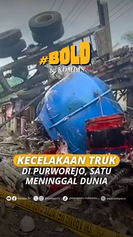 KECELAKAAN TRUK DI PURWOREJO, SATU MENINGGAL DUNIA