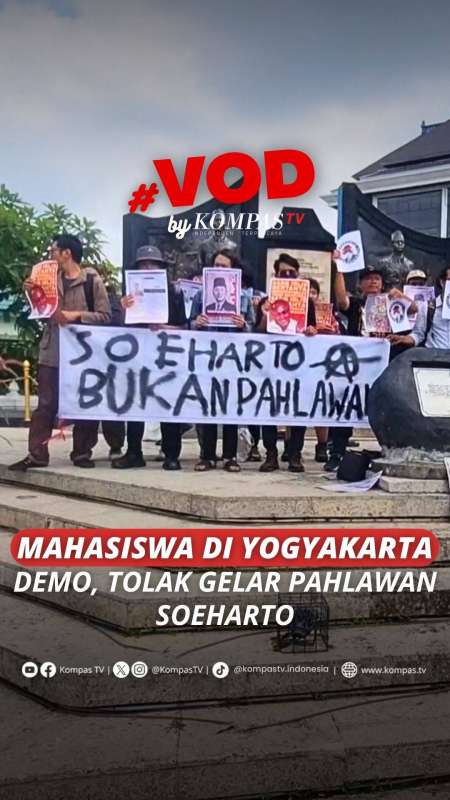 MAHASISWA DI YOGYAKARTA DEMO, TOLAK GELAR PAHLAWAN NASIONAL SOEHARTO