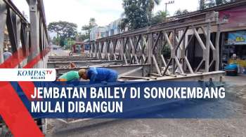 Jembatan Bailey Di Sonokembang Mulai Dibangun, Warga Berharap Kondisi Kembali Normal
