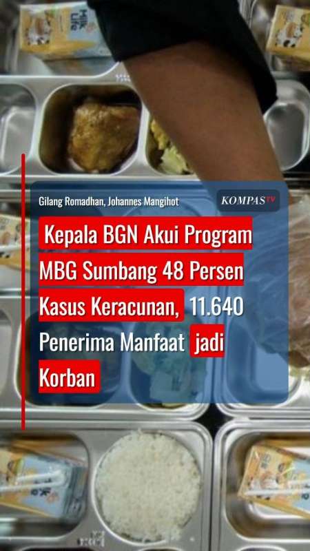 Kepala BGN Akui Program MBG Sumbang 48 Persen Kasus Keracunan, 11.640 Anak Jadi Korban
