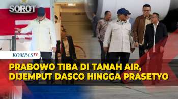 Detik-detik Prabowo Tiba Di Tanah Air Usai Kunker Ke Australia, Dijemput Dasco Hingga Prasetyo
