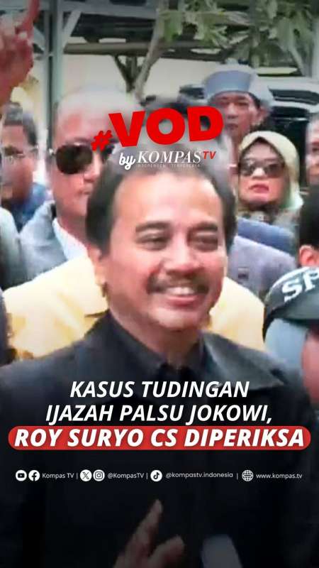 KASUS TUDINGAN IJAZAH PALSU JOKOWI, ROY SURYO CS DIPERIKSA
