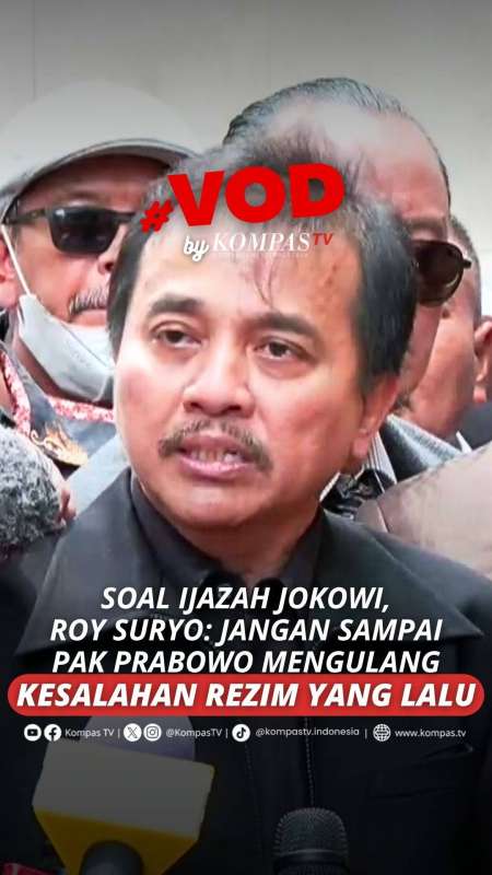 SOAL IJAZAH JOKOWI, ROY SURYO: JANGAN SAMPAI PAK PRABOWO...