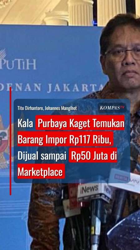 Kala Purbaya Kaget Temukan Barang Impor Rp117 Ribu, Dijual sampai Rp50 Juta di Marketplace