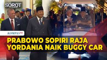 Prabowo Sopiri Raja Yordania Naik Buggy Car Keliling Istana