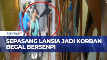 Terekam CCTV! Sepasang Lansia Jadi Sasaran Begal, Korban Ditodong Sajam Dan Pistol