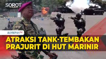 [FULL] Spektakuler! Atraksi Tank-Tembakan Prajurit Di Depan Panglima TNI Saat HUT Ke-80 Marinir