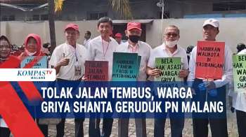 Tolak Jalan Tembus, Warga Griya Shanta Datangi Pengadilan Negeri Malang!