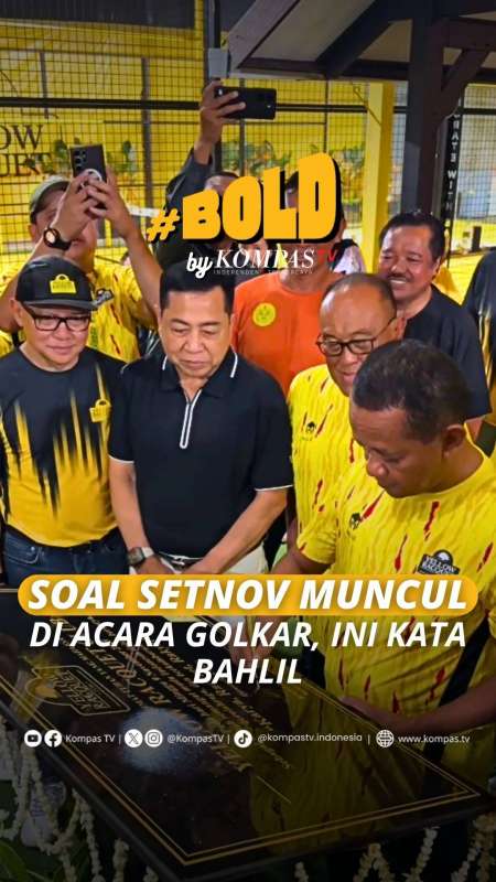 SOAL SETNOV MUNCUL DI ACARA GOLKAR, INI KATA BAHLIL