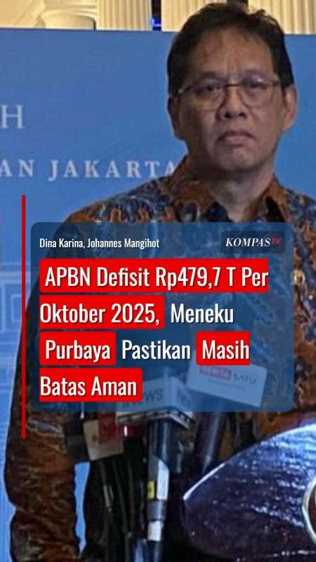 APBN Defisit Rp479,7 Triliun Per Oktober 2025, Purbaya Pastikan Masih Dalam Batas Aman