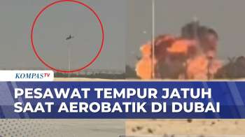 Ngeri! Detik-Detik Pesawat Tempur AU India Jatuh Saat Aerobatik Di Dubai, Pilot Tewas | BERUT