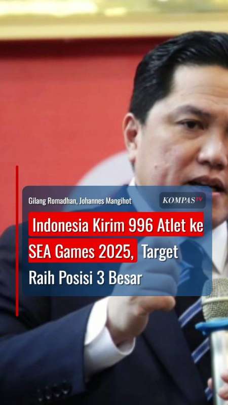 Indonesia Kirim 996 Atlet Ke SEA Games 2025, Target Raih Posisi 3 Besar