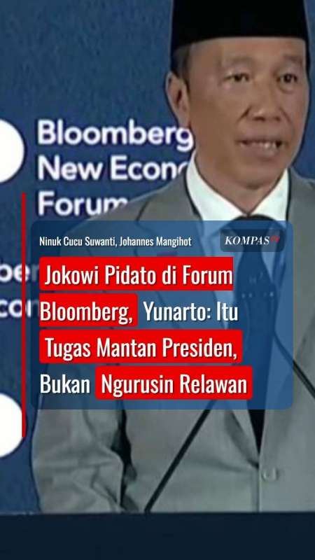 Jokowi Pidato Di Forum Bloomberg, Yunarto: Itu Tugas Mantan Presiden, Bukan Ngurus Relawan