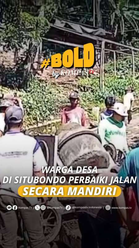 WARGA DESA DI SITUBONDO PERBAIKI JALAN SECARA MANDIRI DENGAN PATUNGAN