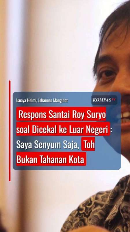 Respons Santai Roy Suryo Soal Dicekal Ke Luar Negeri: Saya Senyum Saja