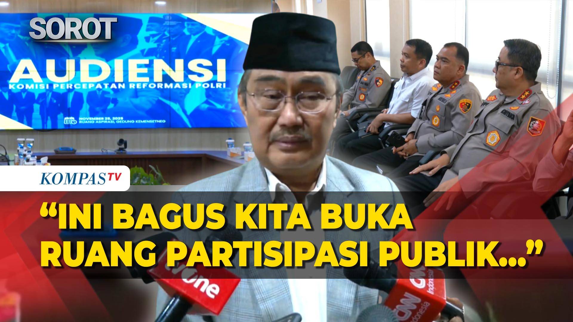 Komisi Reformasi Polri Gelar Audiensi, Jimly Asshiddiqie: Buka Ruang Partisipasi Publik