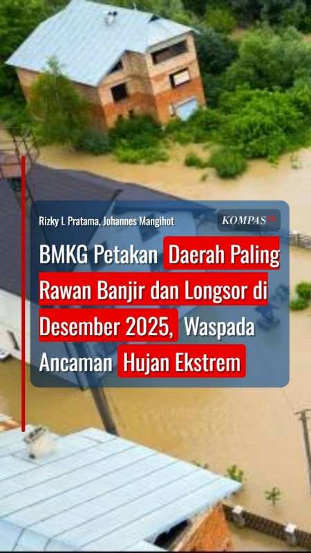 BMKG Petakan Daerah Paling Rawan Banjir Dan Longsor Di Desember 2025
