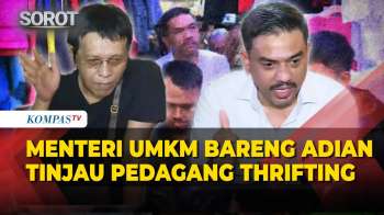 Menteri UMKM Maman Bareng Adian Tinjau Pedagang Thrifting Di Pasar Senen