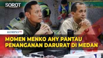 Momen Menko AHY Pantau Penanganan Darurat Langsung Di Medan