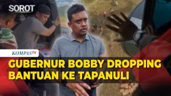 Gubernur Sumut Bobby Nasution Dropping Bantuan Logistik Ke Tapanuli Tengah