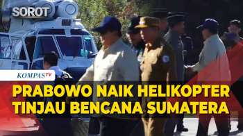 Terbaru! Detik-Detik Presiden Prabowo Naik Helikopter Tinjau Bencana Banjir Sumatera Dari Tapanuli