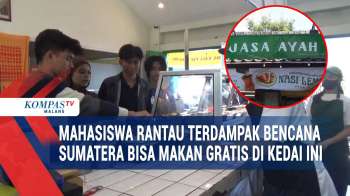 Warga Bantu Warga, Kedai Ini Gratiskan Makan Untuk Mahasiswa Rantau Asal Sumatera