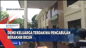 Demo Keluarga Terdakwa Pencabulan Berakhir Ricuh