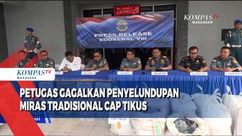 Petugas Gagalkan Penyelundupan Miras Tradisional Cap Tikus