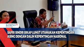 Safri Sindir Sikap Luhut Utamakan Kepentingan Asing Dengan Dalih Kepentingan Nasional