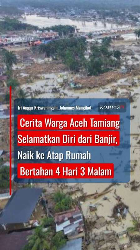 Cerita Warga Aceh Tamiang Selamatkan Diri Dari Banjir: Naik Ke Atap, Bertahan 4 Hari